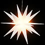 Stjärna Med Led-Belysning Vikbar Vit 100 Cm