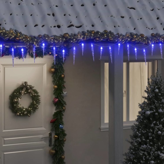 Julbelysning 200 Leds Blå 20 M Akryl Pvc