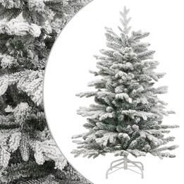 Plastgran Med Snö Gångjärn 210 Cm