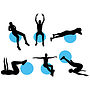 Avento Fitnessboll Med Pump 65 Cm Röd 41Vv-Roz
