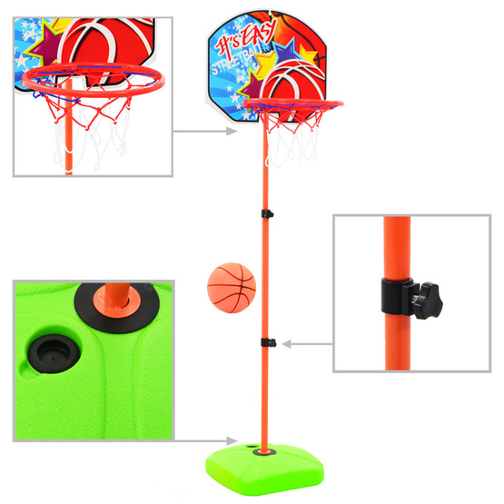 Basketkorg Med Boll För Barn