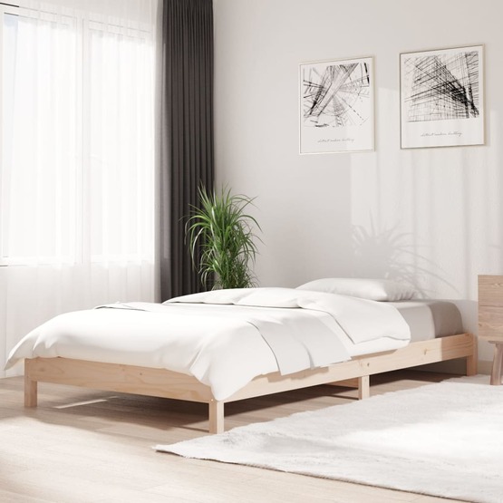 VidaXl Stapelbar Säng 100X200 Cm Massivt Furuträ