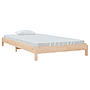 Stapelbar Säng 90X200 Cm Massivt Furuträ