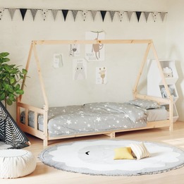 Sängram För Barn 90X190 Cm Massiv Furu