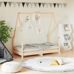 Sängram För Barnsäng 70X140 Cm Massiv Furu