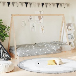Sängram För Barn 90X190 Cm Massiv Furu