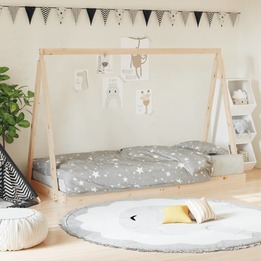 Sängram För Barnsäng 90X200 Cm Massiv Furu