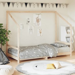 Sängram För Barnsäng 90X200 Cm Massiv Furu