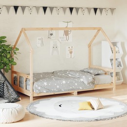 Sängram För Barn 90X190 Cm Massiv Furu