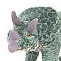 Stående Leksaksdinosaurie Triceratops Plysch Grön Xxl