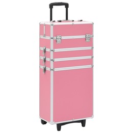 Sminklåda Aluminium Rosa-3