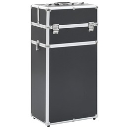 Sminklåda Aluminium Svart-2