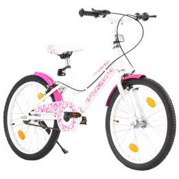 Barncykel 20 Tum Rosa Och Vit