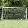 Fotbollsmål Med Nät Vit 366X122X182 Cm Stål