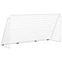 Fotbollsmål Med Nät Vit 366X122X182 Cm Stål