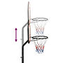 Basketkorg Med Stativ Svart 237-307 Cm Polyeten