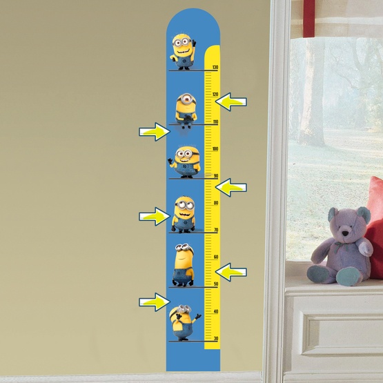 Väggdekorer - Minionerna - Mätsticka