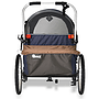 Wike - Cykelvagn Dubbel Premium (jogging + Stroller) - Navy/Brun