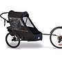 Wike - Cykelvagn Dubbel Premium Extra Suspension (jogging + Stroller) - Svart