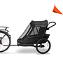 Wike - Cykelvagn Dubbel Premium Extra Suspension (jogging + Stroller) - Svart