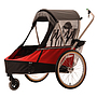Wike - Cykelvagn Dubbel - Red/Grey