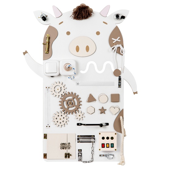 Woobiboo Busy Board Farm Friends - Cow