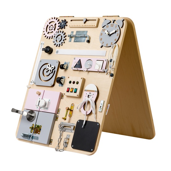 Woobiboo Woobiboard Plus Standing - Natur Med Rosa